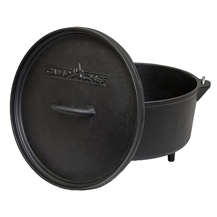 Camp Chef 10 Cast Iron Classic Deep Dutch Oven, 5 Qt, Black, SDO10D