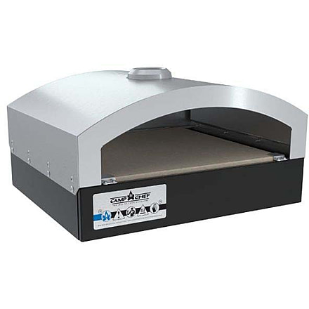 USED Camp Chef 14inX16in Italia Artisan Pizza Oven Accessory, Black/Silver, PZ30, EDEMO1