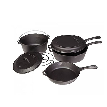 Camp Chef 6-piece Cast Iron Set, Black, CBOX6