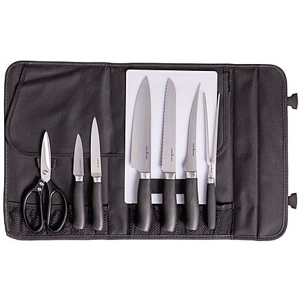 Camp Chef 9 Piece Professional Knife Set, Black/Silver, KSET9