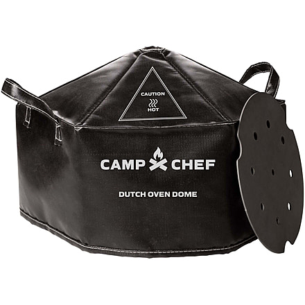 Camp Chef Black Dutch Oven Dome &amp; Heat Diffuser Plate, Black, DOCOVERB