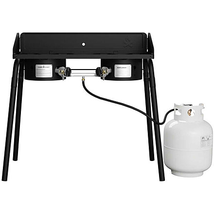 Camp Chef Explorer 2 Burner Stove With Detachable Legs, Black, EX60LW