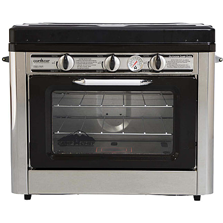 Camp Chef Outdoor Camp Oven 2 Burner Range, Gas Oven, Single, Black/Silver, COVEN