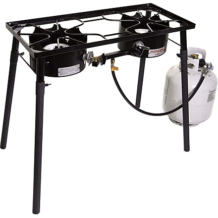 Camp Chef Pioneer Stove, 2 x 30000 BTU/hr Burners, Black, EX60PP