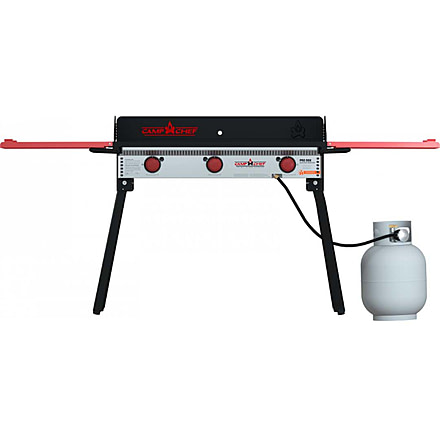 Camp Chef Pro 90X - 3 Burner Stove, Black and Red, PRO90X