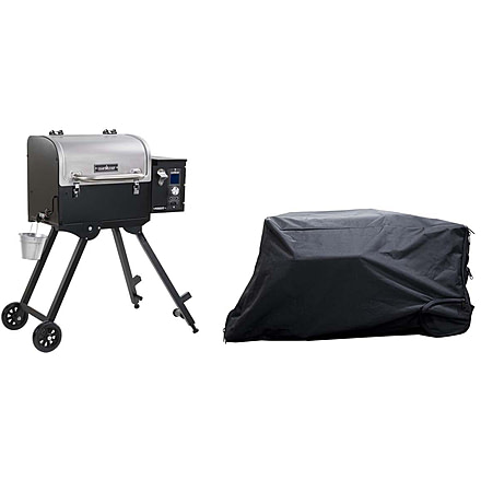 Camp Chef Pursuit Pellet Grill, Black, with Black Carry Bag, CBPPG20