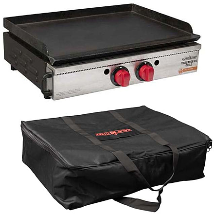Camp Chef Versatop 2X Grill, 16000 BTU/hr Burner, Multi, with Black Carry Bag, CBFTG400