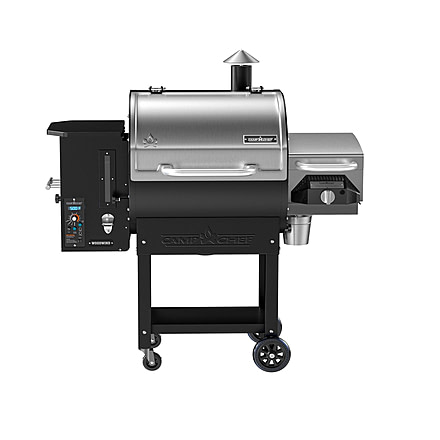 Camp Chef Woodwind Pellet Grill w/ Slide &amp; Grill And Sear Box, Black/Silver, PG24SGWWSS