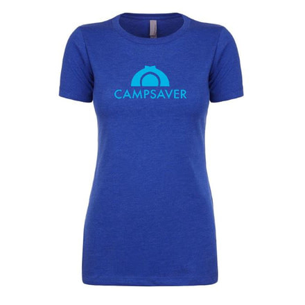 CampSaver Logo T-Shirt - Women's, Royal/Teal Logo, Extra Small, CVC 6610-RYL-XS