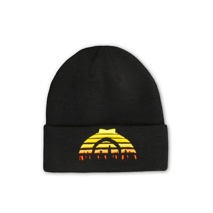 CampSaver Cuffed Sunset Beanie, Black/Sun, One Size, CS-BN006-OS