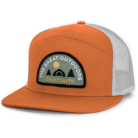 CampSaver Great Outdoors Logo Hat, Dark Orange/Aluminum - Great Outdoors Logo, One Size, CS-Logo-C58Hat-OR-ALU-GO