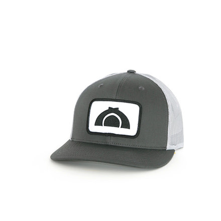 CampSaver Logo Hat Embroidered Patch - Unisex, Charcoal/Grey, One Size, CS-Logo-Hat-CHAR/GRY-OS