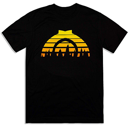 CampSaver Sunset Logo T-Shirt, Black, Medium, SNST-Logo-BLK-Medium