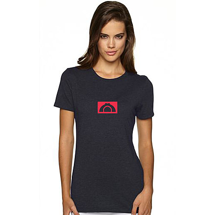 CampSaver Tri-Blend Crew T-shirt-Vintage Navy - Womens-Large