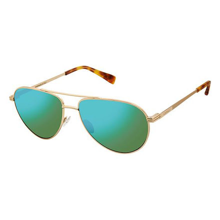 Canali 204 Sunglasses - Frame SHINY GOLD, Lens Color G-15 Petrol CO20402