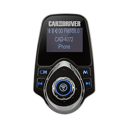 Car and Driver Bluetooth Transmitter with Dual USB Port, CAD-4072BK