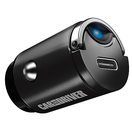 Car and Driver Nanobit Mini 30W Power Delivery USB-C Car Charger, CAD-3055BK
