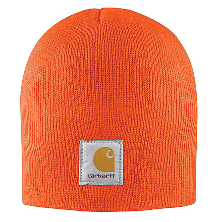 Carhartt Acrylic Knit Hat for Mens, Brite Orange, One Size Fits All A205-BOG-OFA