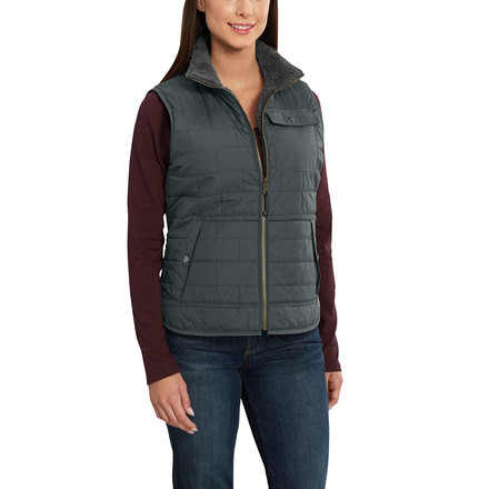 Carhartt Amoret Sherpa Lined Vest for Womens, Elm, Extra Small/Regular 102750-305-REG-XS
