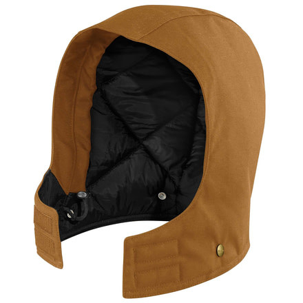 Carhartt Arctic Quilt Lined Duck Hood for Mens, Carhartt Brown, Small/Extra Large 102368-211-S/X