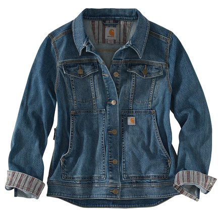 Carhartt Benson Denim Jacket - Womens, Stonewash, XS-REG 102970-414-REG-XS