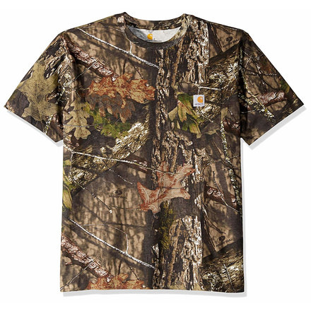 Carhartt Camo Short Sleeve T-Shirt Regular - Mens, Mossy Oak Break-Up Country, Small, K287-340-S-REG