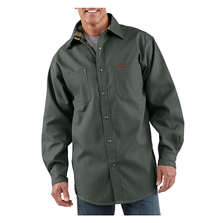 Carhartt Canvas Shirt Jacket - Men's-Dark Shadow-Large