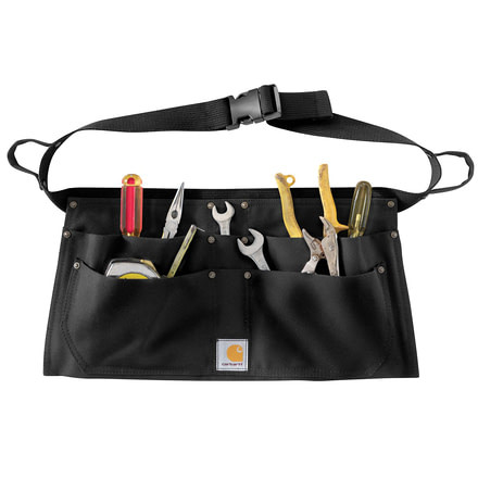 Carhartt Duck Nail Apron for Mens, Black, Extra Large A09-BLK-XLG