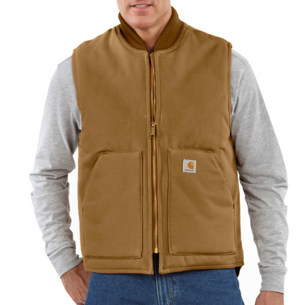 Carhartt Duck Vest for Mens, Carhartt Brown, Extra Large/Regular V01-BRN-REG-XLG