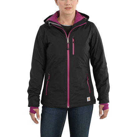 Carhartt Elmira Jacket for Womens, Black, Extra Small/Regular 101766-001-REG-XS