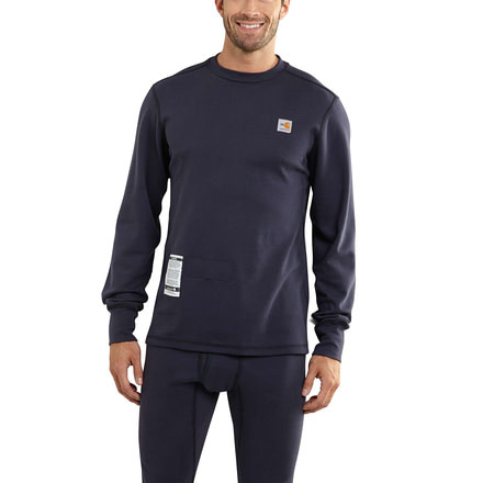 Carhartt Flame-Resistant Base Force Cold Weather Weight Top, Dark Navy, Small/Regular 101245-410-REG-S
