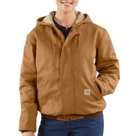 Carhartt Flame-Resistant Canvas Active Jacket, Carhartt Brown, Extra Small/Regular 101629-211-REG-XS