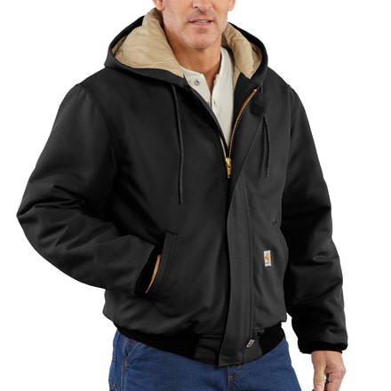 Carhartt Flame-Resistant Duck Active Jacket, Black, 2XL/Regular 101621-001-REG-2XL