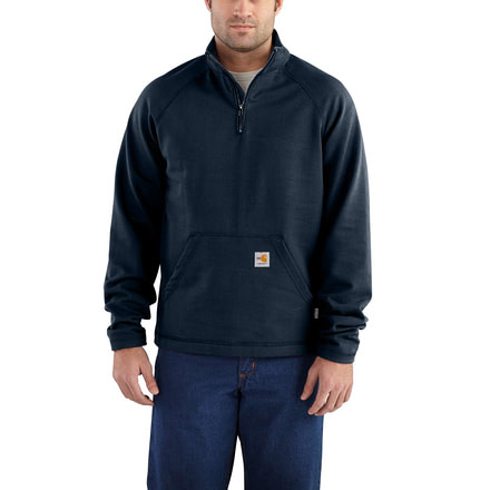 Carhartt Flame-Resistant Force Rugged Flex Qtr Zip Fleece, Dark Navy, 3XL/Regular 101576-410-REG-3XL