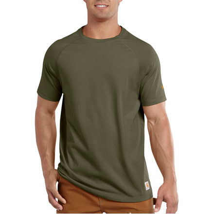 Carhartt Force Cotton Delmont Short Sleeve Shirt - Men's-Moss-Medium