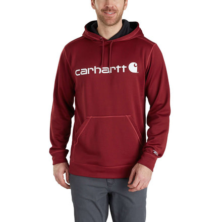 Carhartt Force Extremes Signature Graphic Hooded Sweatshirt - Mens, Dark Crimson Heather, M-REG 102314-602-REG-M