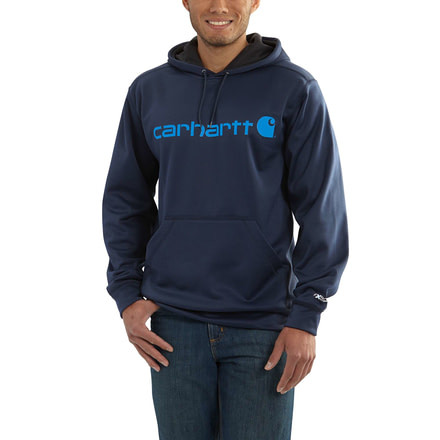 Carhartt Force Extremes Signture Graphic Hooded Sweatshirt for Mens, Navy, Small/Regular 102314-412-REG-S