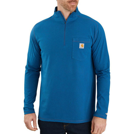 Carhartt Force Relaxed Fit Midweight Long-Sleeve T-Shirt - Mens, Light Huron Heather, Large, 104255-446-REG-L