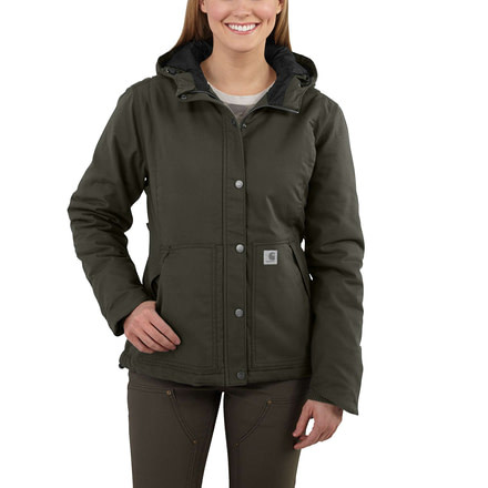 Carhartt Full Swing Cryder Stretch QD Jacket - Women's, Olive, Large, Regular, 102246-307-REG-L