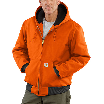 Carhartt QFL Duck Active Jacket for Mens, Blaze Orange, Small/Regular J140-BLZ-REG-SML