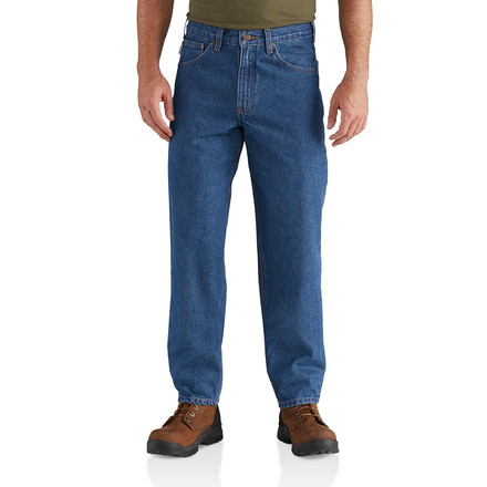 Carhartt Relaxed Fit Tapered Leg Jean for Mens, Darkstone, 42/28 B17-DST-28-42
