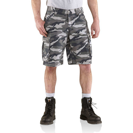 Carhartt Rugged Cargo Camo Short for Mens, Rugged Gray Camo, 31 100279-071-31