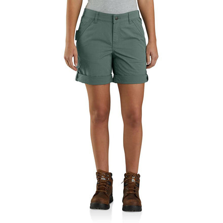 Carhartt Rugged Flex Ripstop Five-Pocket Short - Womens, Musk Green, 2, 104213-MKG-2