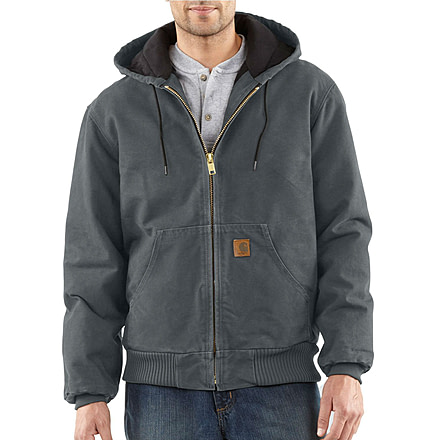Carhartt Sandstone Flannel Lined Active Jacket - Mens-Gravel-Regular-Medium