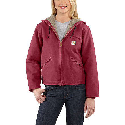 Carhartt Sandstone Sierra Jacket for Womens, Raspberry, Large/Regular WJ141-654-REG-LRG