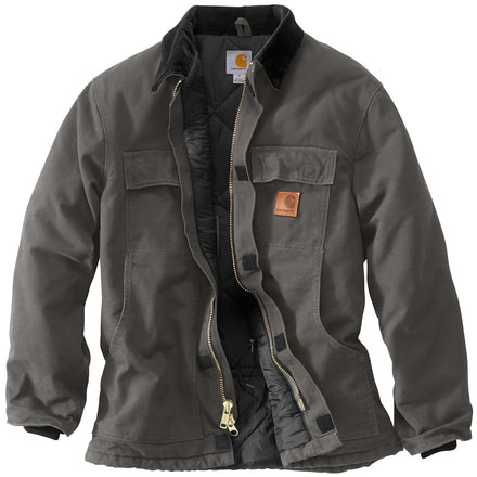 Carhartt Sandstone Traditional Coat for Mens, Gravel, Large/Tall C26-GVL-TLL-LRG