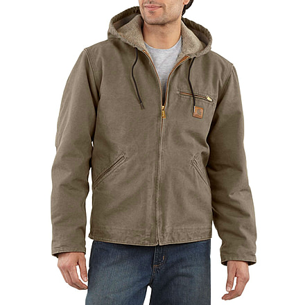Carhartt Sherpa Lined Sandstone Sierra Jacket - Mens -Light Brown-XX-Large
