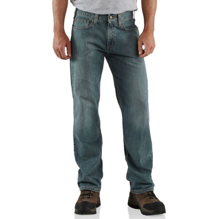 Carhartt Straight Leg Relaxed Fit Jean - Men's-Light Weathered Blue-36 Waist-Regular Inseam
