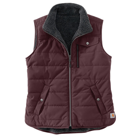 Carhartt Utility Sherpa Lined Vest - Womens, Deep Wine, Small, 103907-DWN-REG-S