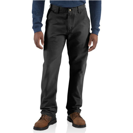 Carhartt Weathered Duck Dungaree Pant - Men's-Black-30 Waist-Short Inseam